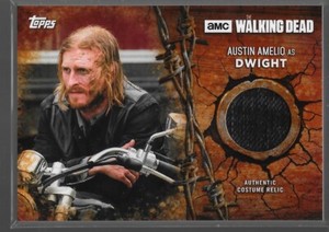 Topps Walking Dead Season 7 Costume Relic Austin Amelio as Dwight 78/99 R-DW
