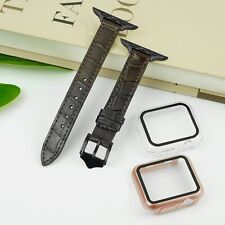 45mm Brown Alligator Ladies's Apple Watch Band Luxury Leather Handmade Gift 8 7
