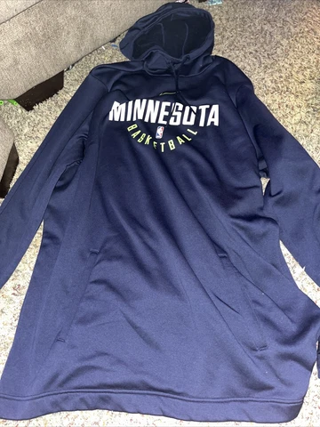 Minnesota Timberwolves authentic Nike player-issue hoodie sweatshirt (size: 2XL Cover