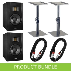 Monitores de estudio Adam Audio T5V 5" con soportes y cables de escritorio - Imagen 1 de 3