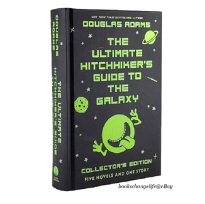 THE ULTIMATE HITCHHIKER'S GUIDE TO THE GALAXY Douglas Adams Deluxe Hardcover NEW - Picture 1 of 7