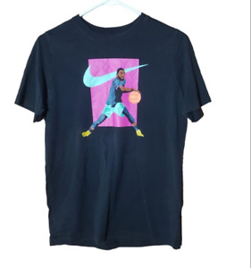 Kyrie Irving Shirt Youth Boys XL Black Nike NBA Tee Cotton Short Sleeve