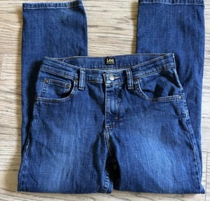 Lee Youth Boy’s Sz 12 Husky Medium Wash Regular Fit Denim Blue Jeans Adjustable - Picture 1 of 4