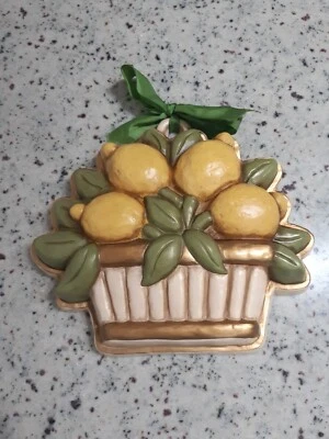 THUN Formella Grande Limoni Vintage Fuori Produzione Raro - Immagine 1 di 2