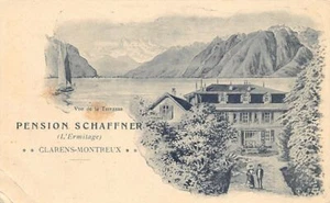 Suisse - CLARENS MONTREUX (VD) Pension Schaffner - L'Hermitage - COIN INFÉRIEUR - Picture 1 of 2