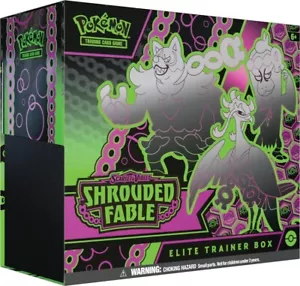 POKEMON ESCARLATA Y VIOLETA CUBIERTA FÁBULA ELITE ENTRENADOR CAJA TARJETAS REVENTONES - Imagen 1 de 2