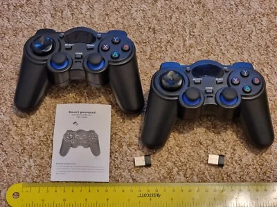 2 x WIRELESS CONTROLLER GAMEPAD BRAND NEW! Android TV Box PC PS3 Game Pad USB RF - Image 1 of 4
