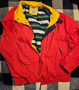 Oceanside Mens Red Nautical Boating Jacket Size Large - Picture 1 of 8