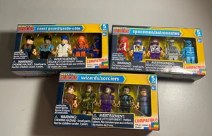 Make It Blocks 3-Packs Mini Block Figures Wizards Spacemen Coastguard People A13 - Picture 1 of 4