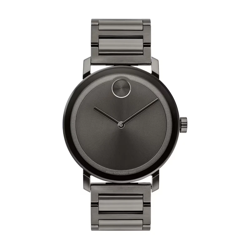 Movado Swiss Bold Evolution Grey Dial Grey Ion-Plated Steel Men's Watch 3600796