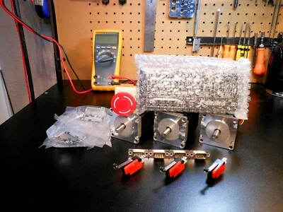 Gecko G540 Rev8 2020, 3 YR Warranty & (3) Nema 23 300oz/in  8mm Dual Shaft - Image 1 of 2