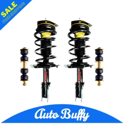 Conjunto de mola de apoio de suspensão Chevy Impala Monte Carlo + barras oscilantes - ambos os lados dianteiros - Imagem 1 de 2