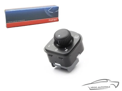 AUßENSPIEGEL SCHALTER SPIEGELVERSTELLUNG FÜR SEAT VW GOLF PASSAT ORIGINAL TOPRAN - Изображение 1 из 4