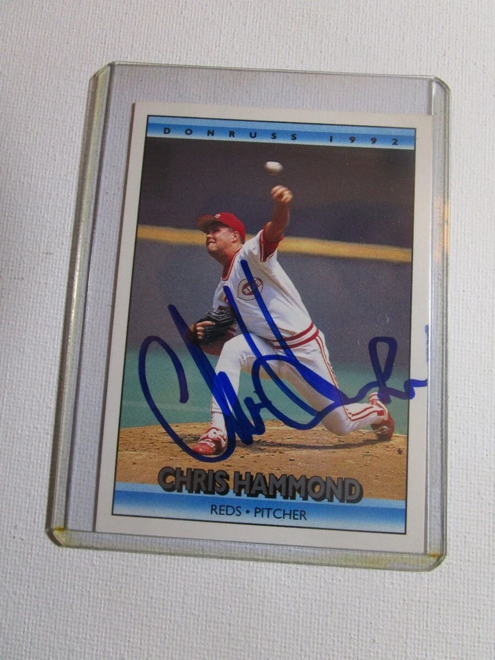 SIGNED AUTOGRAPHED 1992 Donruss #172 Chris Hammond Cincinnati Reds - Image 1 of 1