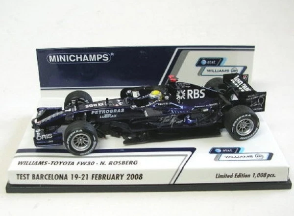 Williams Toyota Fw 30 N.Rosberg Test Barcelona 2008 - Immagine 1 di 1