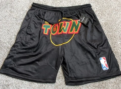 NWT Seattle Supersonics "The Town" Shorts Undefined Seattle Embroidered Large Cover