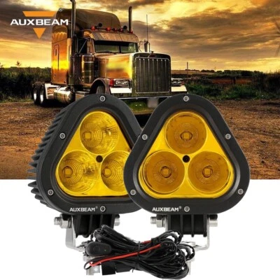 AUXBEAM 4" cápsulas de luz LED luces antiniebla punto de conducción para semirremolque Peterbilt Mack Foto 1 de 4
