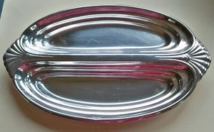 REED & BARTON SILVERPLATE DIVIDED SERVING DISH - Picture 1 of 3