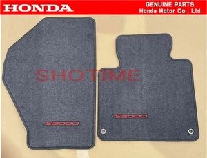 Juego de alfombrillas delanteras HONDA GENUINO OEM USDM LHD 02-09 S2000 negro rojo letras - Imagen 1 de 2