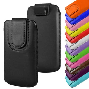Funda protectora magnética de cuero PU con pestaña abatible para teléfonos móviles de 5 - Imagen 1 de 11