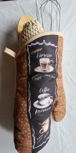 Kitchen set, tools, dish towels, pot holders, dish clothes, Brown - Picture 1 of 6