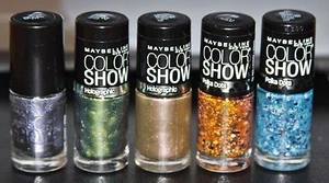 5X Lot Maybelline Nail Lacquer Polish Color Show #5 25 15 65 95  - Picture 1 of 1