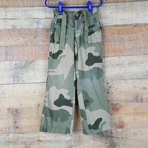 Gap Kids Adjustable Waist Pants Girls Size 5 Reg Camouflage P3 - Picture 1 of 7