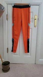 BLFD Womens Gym Leggings BNWT Size 12/m, Orange, Black Mesh Leggings, Bnwt - Picture 1 of 4