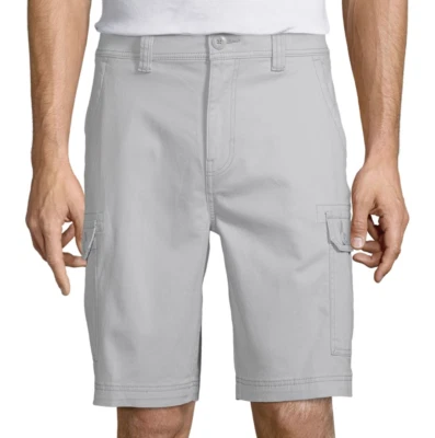 St. John's Bay Comfort Stretch 10" Mens Cargo Short New Size 42 Glacier Grey New - Image 1 of 3