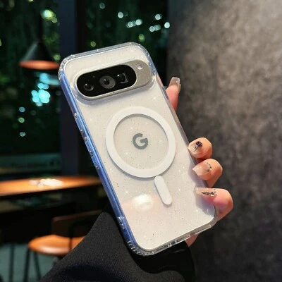 Funda protectora transparente brillante a prueba de golpes para Google Pixel 10 Pro XL/9A/8A Mag Safe Foto 1 de 4