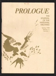 Prologue Spring 1980-Journal of the National Archiveslavery-American Indians-... - Picture 1 of 2