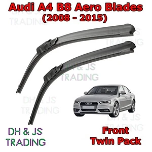 (08-15) Audi A4 B8 Aero Wiper Blades Windscreen Window 24" 20" Flat Front Avant - Picture 1 of 1