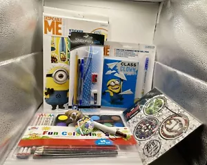 Boys Stationery Set Pens Pencils Crayons Stickers Primary Junior School - Picture 1 of 7