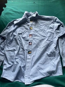 Vintage 1996 Warner Bros Chambray Looney Tunes Button Up XXL - Picture 1 of 8
