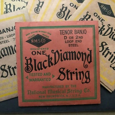 Group of 11 Vintage Empty Black Diamond Banjo String Packages - VGC - Image 1 of 4