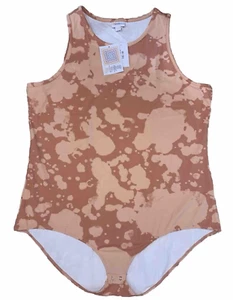 LuLaRoe Womens Bodysuit Tank Top Size 3XL 3X Hope Peach Pink Tie Dye Silky NWT - Picture 1 of 4