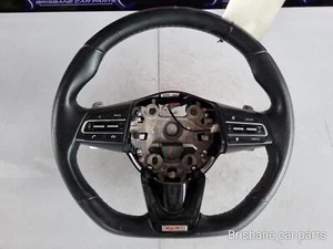 KIA STINGER CK 06/2017-06/2019 STEERING WHEEL PERFORATED LEATHER HEATED 22954 - Picture 1 of 12
