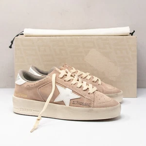 Golden Goose Stardan, Size 36  (6 US) Old Rose Suede White Leather Star Sneakers - Picture 1 of 8