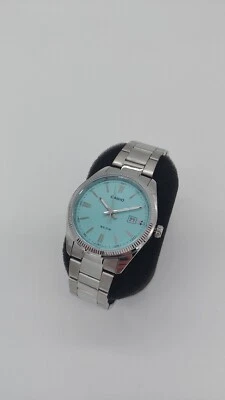 Casio MTP-1302PD-2A2VEF 44,2mm Cassa in Ottone Colore Argento e Braccialetto in - Immagine 1 di 3