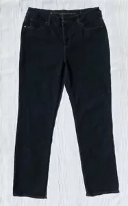 CHICO’S SO SLIMMING dunkelblau Stretch Denim Girlfriend Slim Leg Jeans 1 US 8 M - Bild 1 von 5