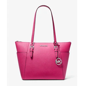MIchael Kors Charlotte Large Saffiano Leather Top-Zip Tote Bag 35F0SCFT3L-DRfrui - Picture 1 of 8