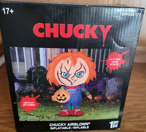 Gemmy Chucky Good Guys 3,5ft aufblasbar luftgeblasen leuchtet NEU - Bild 1 von 2
