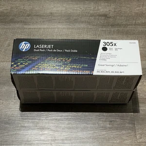 HP 305X CZARNY TUSZ TONER CE410X NOWY W PUDEŁKU 2-PAK - Zdjęcie 1 z 5