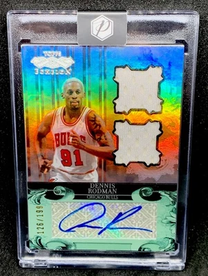 2007 Topps Echelon Dennis Rodman Dual Game Used Jersey Auto #/199  Uncirculated - Image 1 of 2