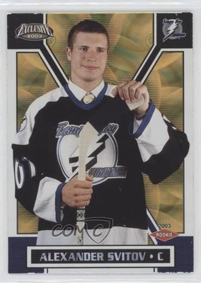 2002-03 Pacific Exclusive Gold Alexander Svitov #200 Rookie RC - Image 1 of 2