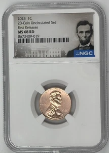 2025 P Penny Abraham Lincoln Shield Cent NGC MS 68 🔥FIRST RELEASES🔥 - Picture 1 of 2
