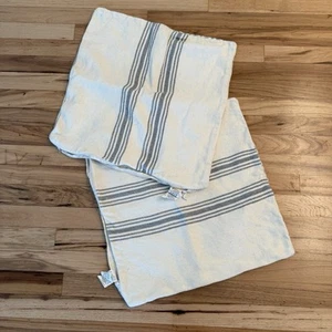 Pottery Barn Linen Stripe Pillow Cover Shams (2) - Picture 1 of 5