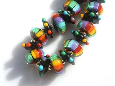 Cuentas de vidrio de murano hechas a mano FRISKEY, ¡Arris negro!!! Foto 1 de 4