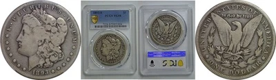 1893-S Morgan Dollar   PCGS VG-8 - Image 1 of 3