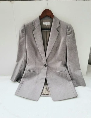 Giorgio Armani Le Collezioni Wool Blend Vintage Blazer In Gray Size  2 Women's  - Image 1 of 4